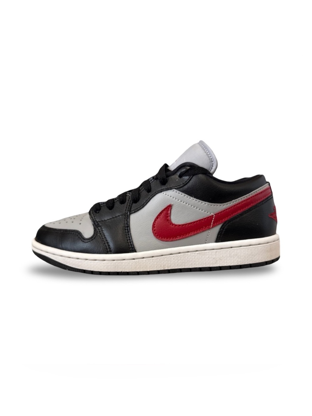 Nike Air Jordan 1 Low Women’s Sneakers 8.5 “Wolf Grey Gym Red"